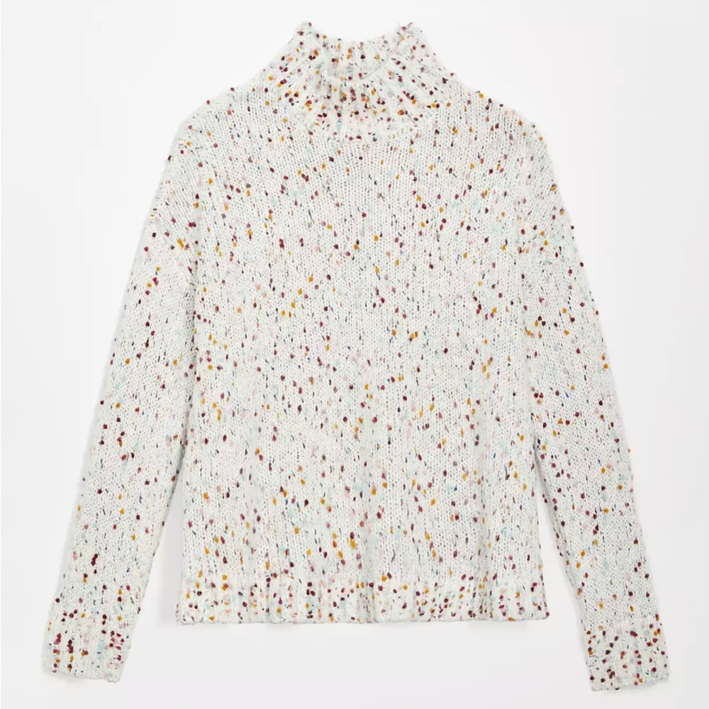 LOFT flecked turtleneck sweater
